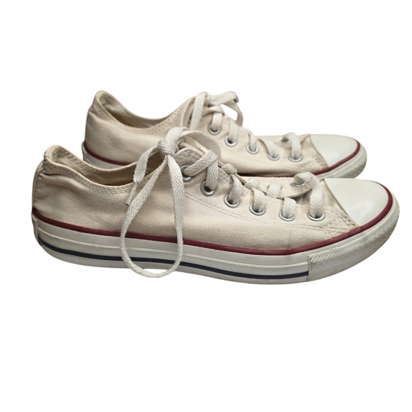 Converse Off White Low Top Converse Sneakers Womens 8 - Picture 1 of 9